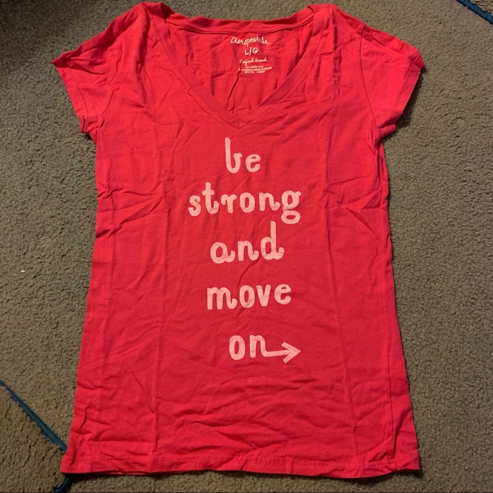 Be Strong V Neck Tee